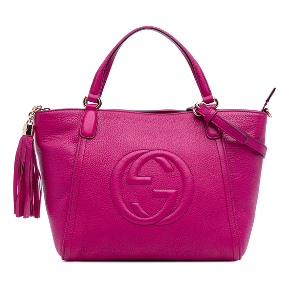 Pre-Loved Gucci Small Leather Soho Cellarius Satchel - Picture 1 of 12